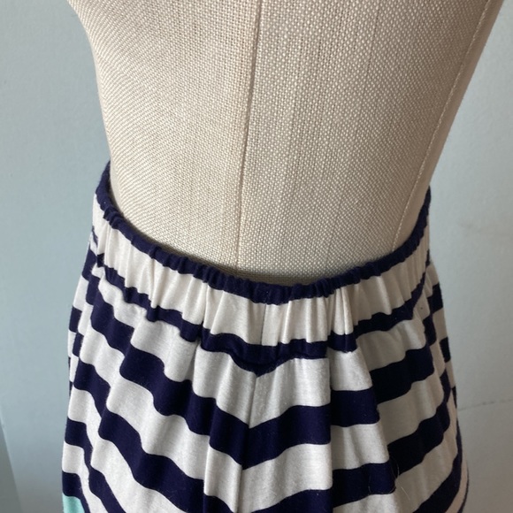 Covet striped a-line asymmetrical skirt - Picture 4 of 8